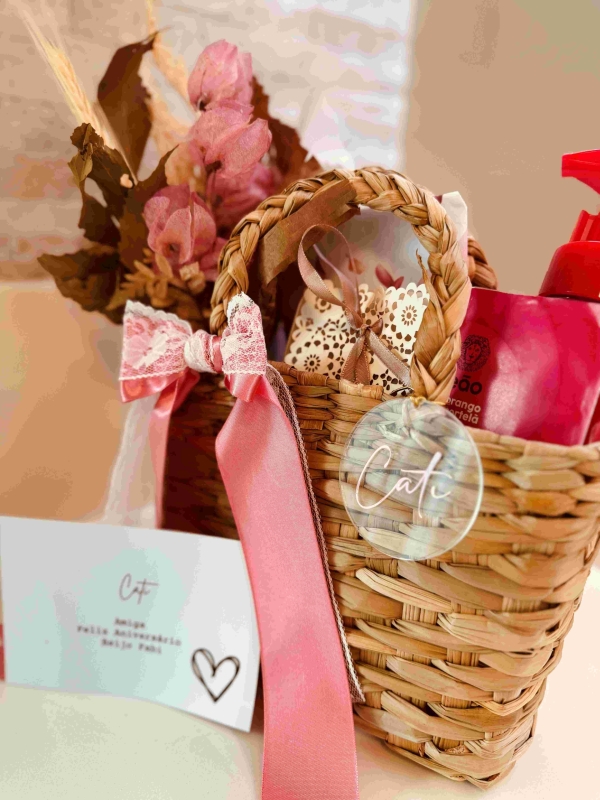 CESTO BOLSA AZALEIA ROSA - Imagem 6