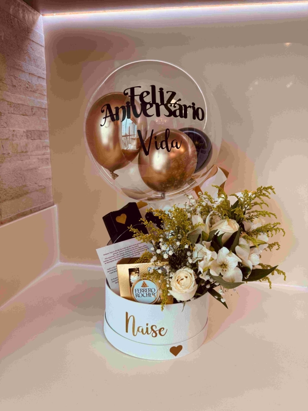 Box Luxo Flores e Chocolates - Imagem 3