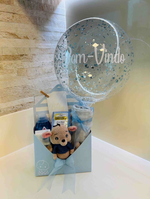 BOX MATERNIDADE COM PELUCIA AMIGURUMI - Imagem 2