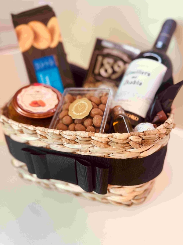 CESTA SUPER LUXO NOITE DO VINHO - Imagem 6