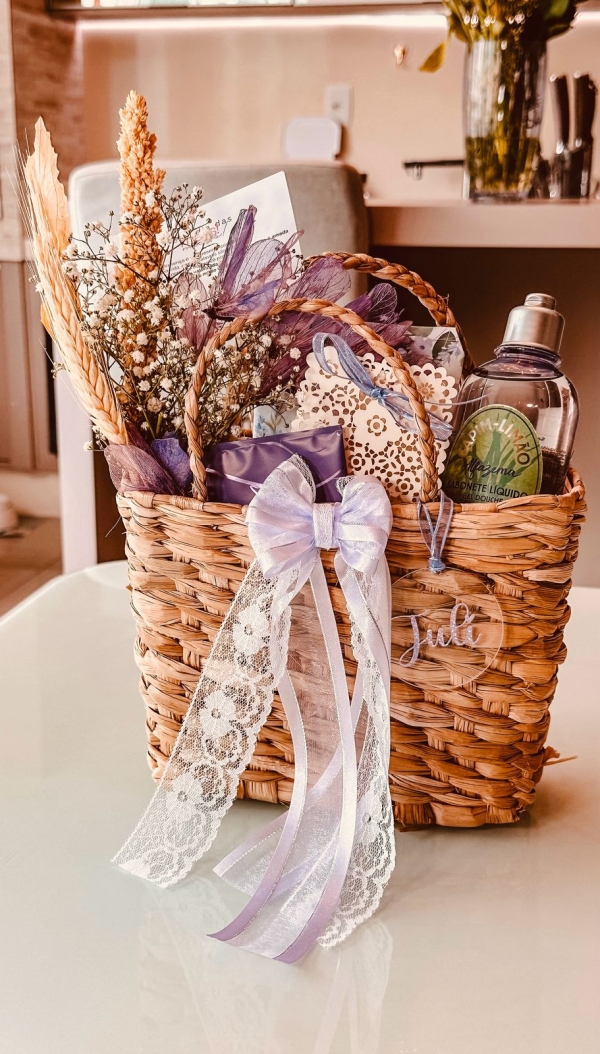 CESTO BOLSA AZALEIA LILÁS - Imagem 2