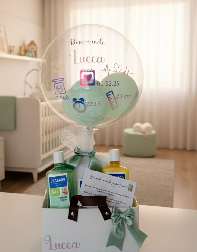 Box e Cesta de  Maternidade Cheguei! - Ver Detalhes